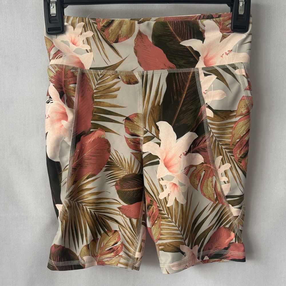 Old Navy PowerSoft Floral Active Pockets Shorts 10/12